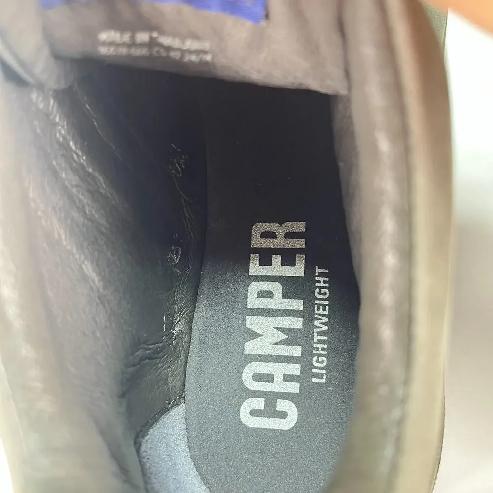 Camper Beetle Gray Suede Elastic Laces Chukka Ankle Boots Men's Sz EU 9.5 US 42